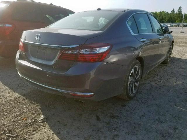 1HGCR2F86GA804322 - 2016 HONDA ACCORD EXL GRAY photo 4