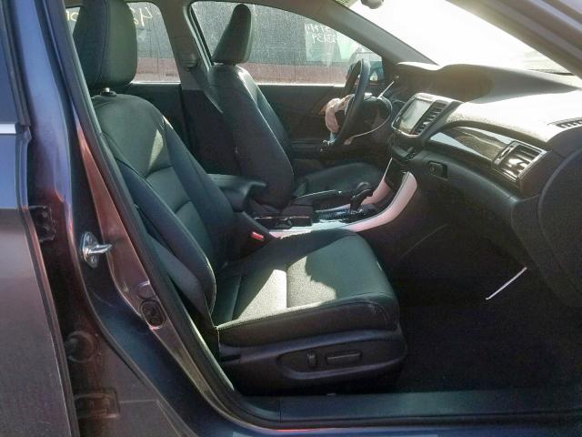 1HGCR2F86GA804322 - 2016 HONDA ACCORD EXL GRAY photo 5