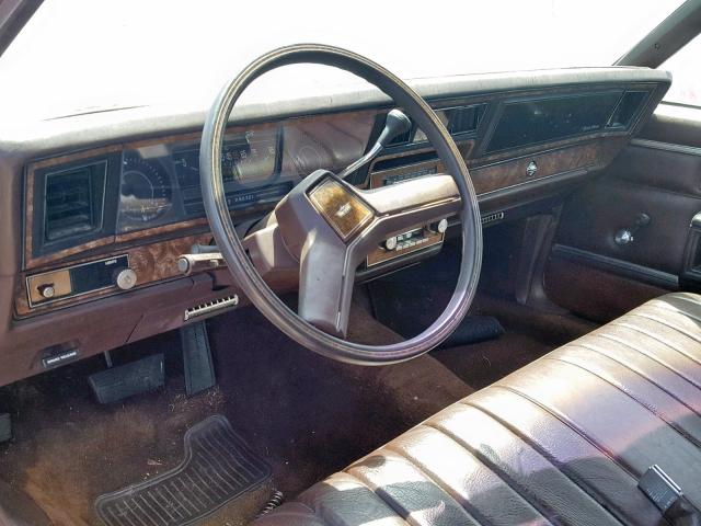 2G1AN69H7D1237010 - 1983 CHEVROLET CAPRICE CL BROWN photo 9