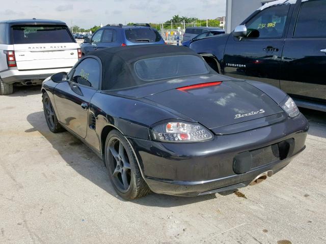 WP0CA29853U621889 - 2003 PORSCHE BOXSTER BLACK photo 3