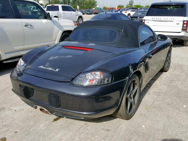 WP0CA29853U621889 - 2003 PORSCHE BOXSTER BLACK photo 4