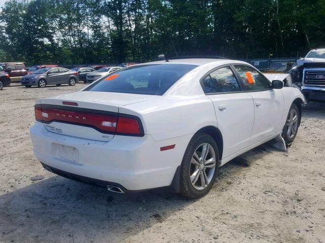 2C3CDXJG5EH319973 - 2014 DODGE CHARGER SX WHITE photo 4