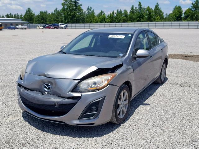 JM1BL1SF9A1333414 - 2010 MAZDA 3 I GRAY photo 2