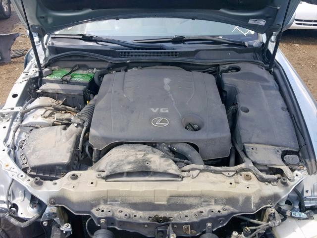 JTHCK262962003745 - 2006 LEXUS IS 250 BLUE photo 7