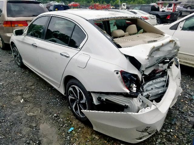 1HGCR2F84GA152042 - 2016 HONDA ACCORD EXL WHITE photo 3