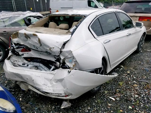 1HGCR2F84GA152042 - 2016 HONDA ACCORD EXL WHITE photo 4