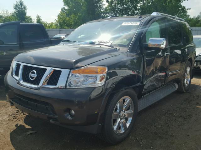 5N1AA0NE5DN607859 - 2013 NISSAN ARMADA PLA BLACK photo 2