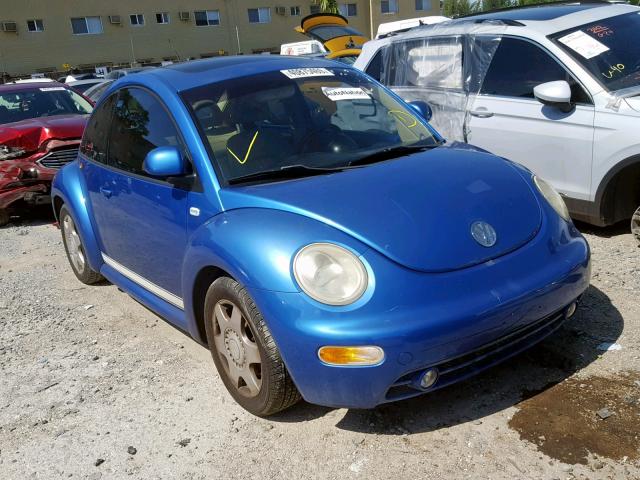 3VWDD21C3YM500752 - 2000 VOLKSWAGEN NEW BEETLE ლურჯი ფოტო 1