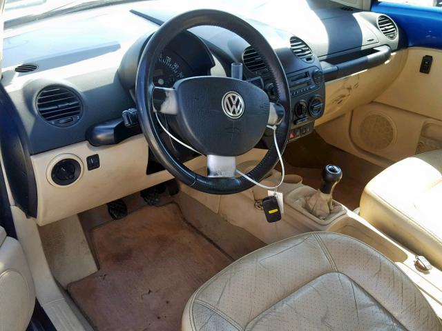 3VWDD21C3YM500752 - 2000 VOLKSWAGEN NEW BEETLE ლურჯი ფოტო 9