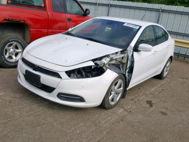 1C3CDFBB3GD504424 - 2016 DODGE DART SXT WHITE photo 2