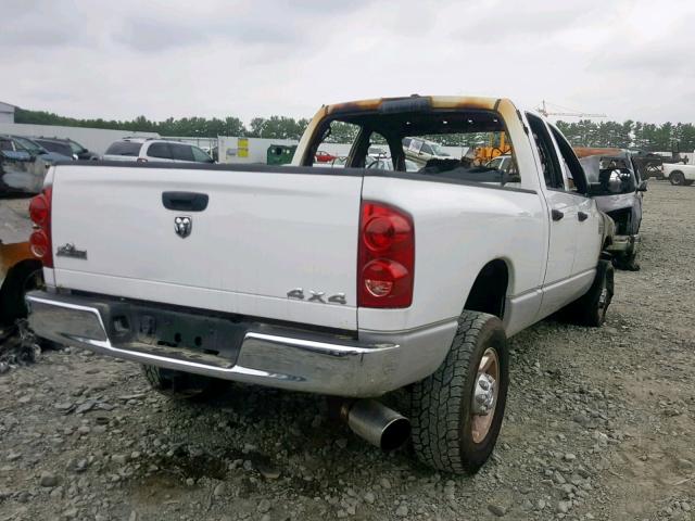 3D7KS28A98G160614 - 2008 DODGE RAM 2500 S WHITE photo 4