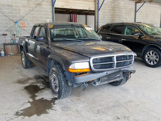 1D7HL38NX3S247777 - 2003 DODGE DAKOTA QUA GRAY photo 1