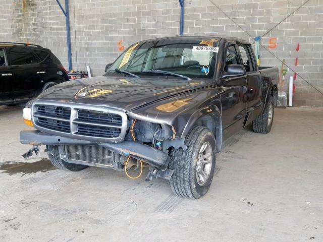 1D7HL38NX3S247777 - 2003 DODGE DAKOTA QUA GRAY photo 2