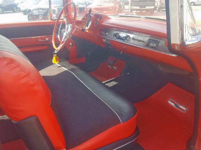 VC57B103036 - 1957 CHEVROLET BEL AIR RED photo 5