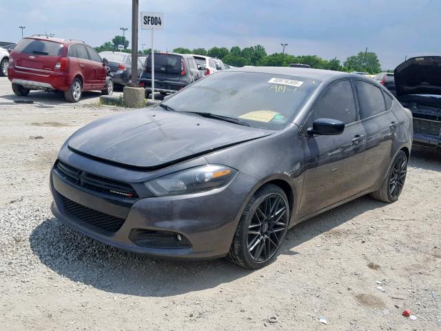 1C3CDFBB3FD101896 - 2015 DODGE DART SXT GRAY photo 2