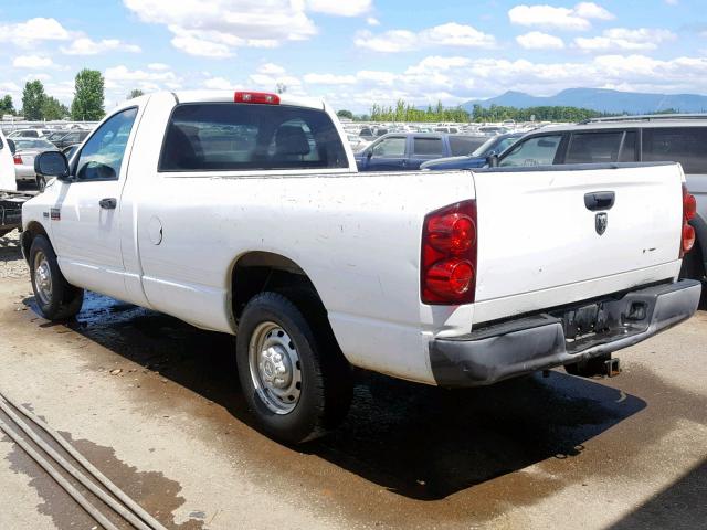 3D7KR26D68G223628 - 2008 DODGE RAM 2500 S WHITE photo 3