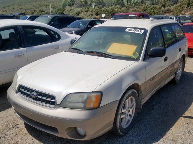 4S3BH675037600096 - 2003 SUBARU LEGACY OUT WHITE photo 2