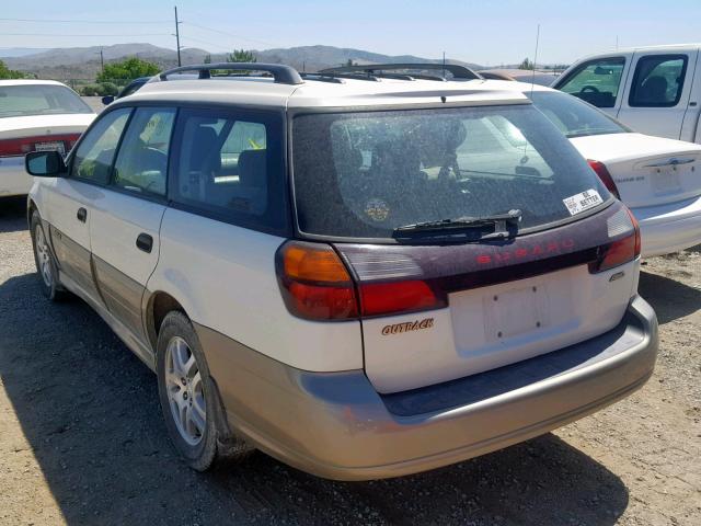 4S3BH675037600096 - 2003 SUBARU LEGACY OUT WHITE photo 3