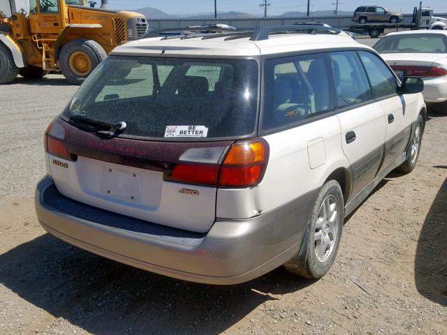 4S3BH675037600096 - 2003 SUBARU LEGACY OUT WHITE photo 4