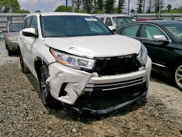 5TDZARFH8HS030751 - 2017 TOYOTA HIGHLANDER WHITE photo 1