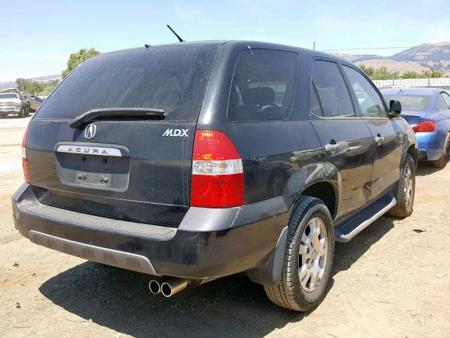 2HNYD18272H529201 - 2002 ACURA MDX BLACK photo 4