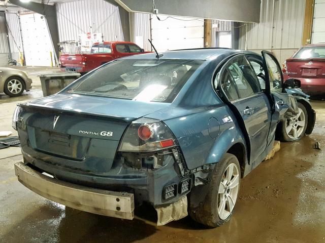 6G2EC57Y09L183635 - 2009 PONTIAC G8 GT BLUE photo 4