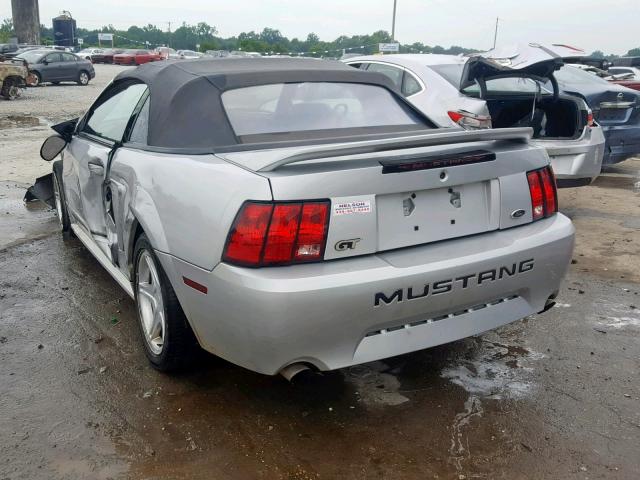 1FAFP45X5YF310632 - 2000 FORD MUSTANG GT SILVER photo 3