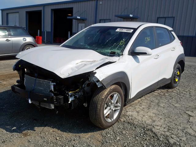 KM8K1CAA9KU278076 - 2019 HYUNDAI KONA SE WHITE photo 2