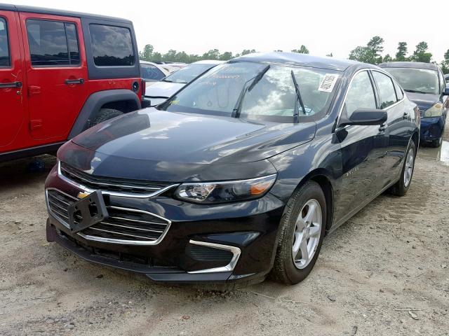 1G1ZB5ST0JF191447 - 2018 CHEVROLET MALIBU LS BLACK photo 2