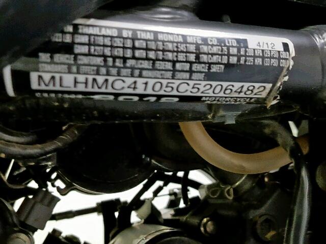 MLHMC4105C5206482 - 2012 HONDA CBR250 R BLACK photo 19