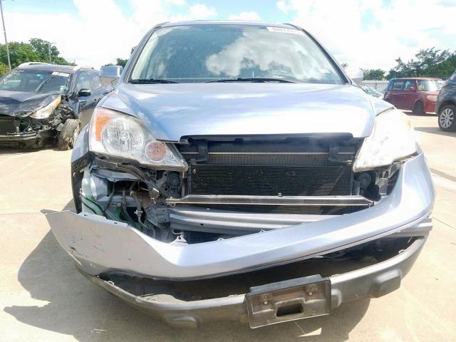 JHLRE38787C038860 - 2007 HONDA CR-V EXL BLUE photo 9