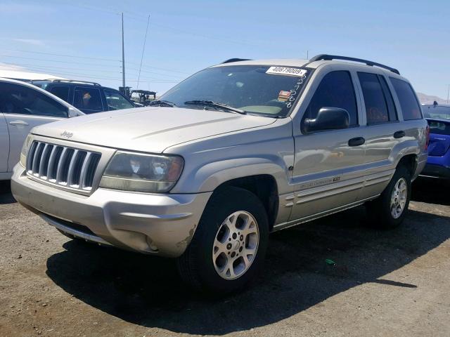 1J4GX48S84C327588 - 2004 JEEP GRAND CHER BEIGE photo 2