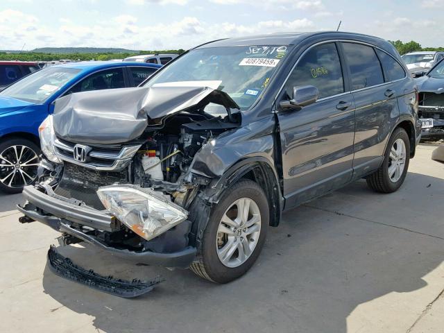 5J6RE3H76AL047006 - 2010 HONDA CR-V EXL GRAY photo 2