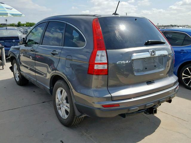 5J6RE3H76AL047006 - 2010 HONDA CR-V EXL GRAY photo 3