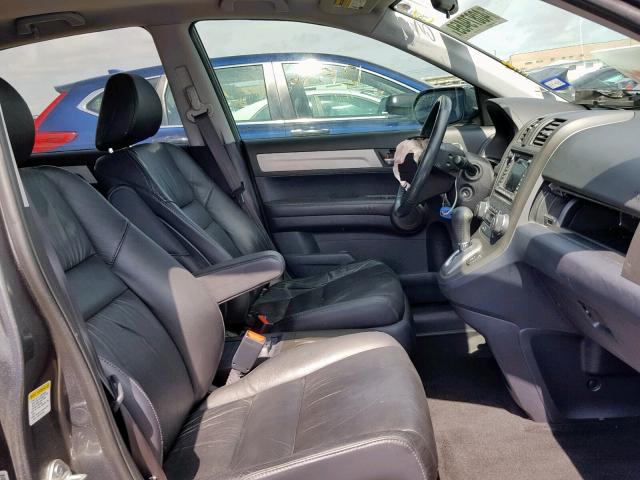 5J6RE3H76AL047006 - 2010 HONDA CR-V EXL GRAY photo 5