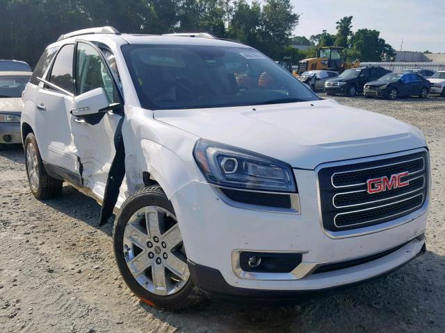 1GKKRSKD9HJ159409 - 2017 GMC ACADIA LIM WHITE photo 1