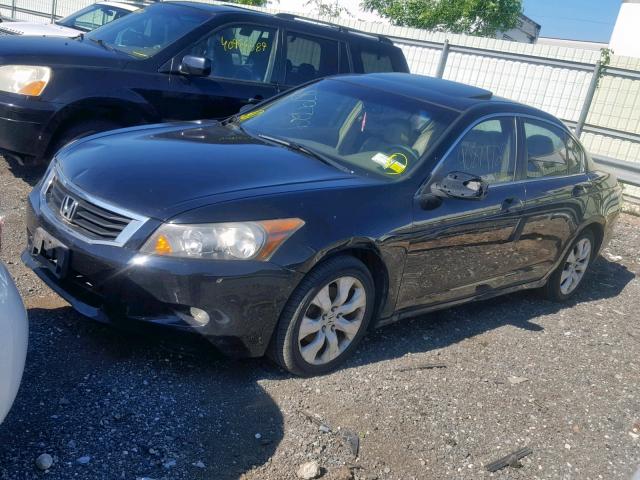 1HGCP26808A065312 - 2008 HONDA ACCORD EXL BLACK photo 2