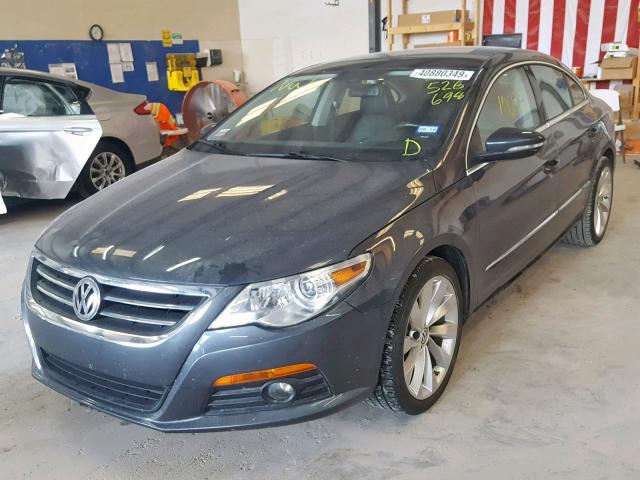 WVWHN7AN1CE526698 - 2012 VOLKSWAGEN CC LUXURY GRAY photo 2