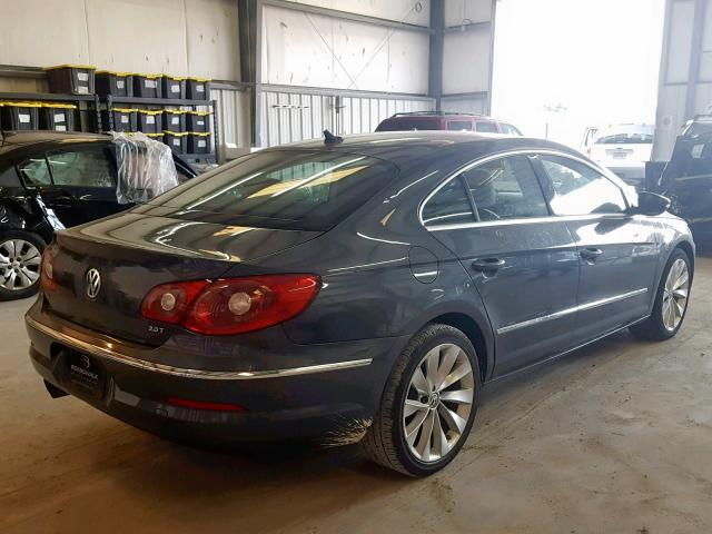 WVWHN7AN1CE526698 - 2012 VOLKSWAGEN CC LUXURY GRAY photo 4