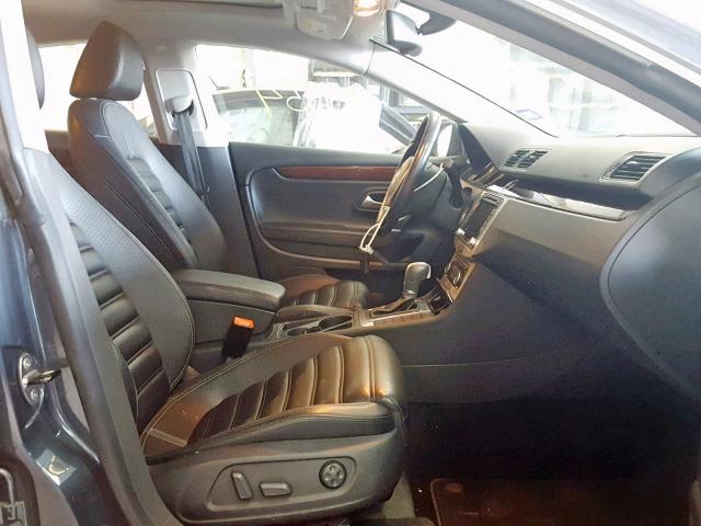 WVWHN7AN1CE526698 - 2012 VOLKSWAGEN CC LUXURY GRAY photo 5