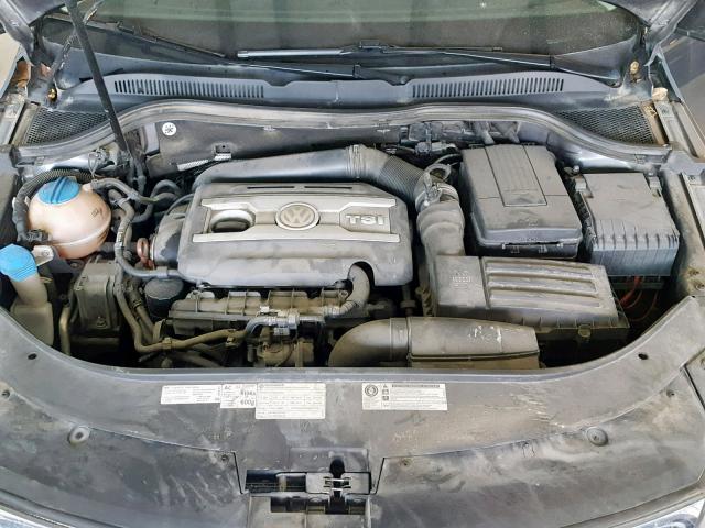 WVWHN7AN1CE526698 - 2012 VOLKSWAGEN CC LUXURY GRAY photo 7