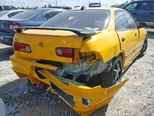 JH4DB7657VS002037 - 1997 ACURA INTEGRA LS YELLOW photo 4