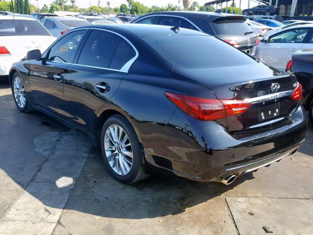 JN1EV7AP7KM514759 - 2019 INFINITI Q50 LUXE BLACK photo 3