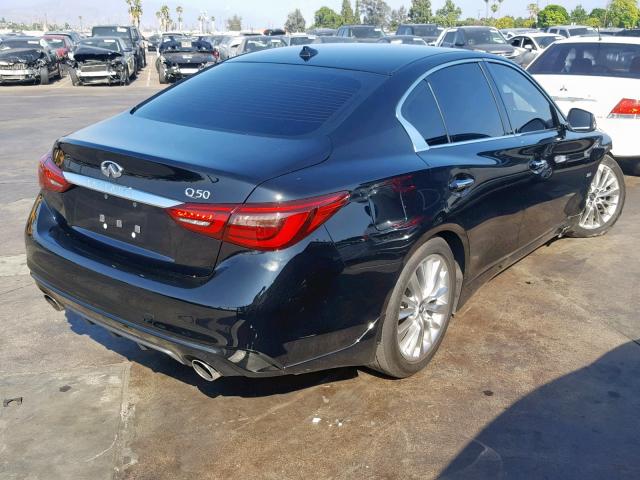 JN1EV7AP7KM514759 - 2019 INFINITI Q50 LUXE BLACK photo 4