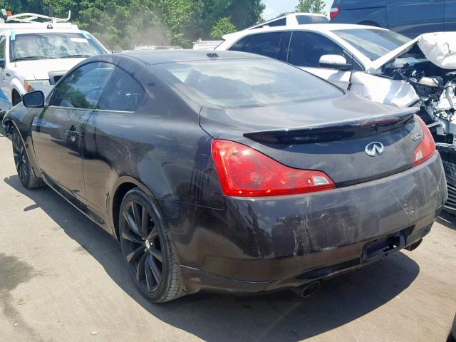 JNKCV64E18M117032 - 2008 INFINITI G37 BASE BLACK photo 3