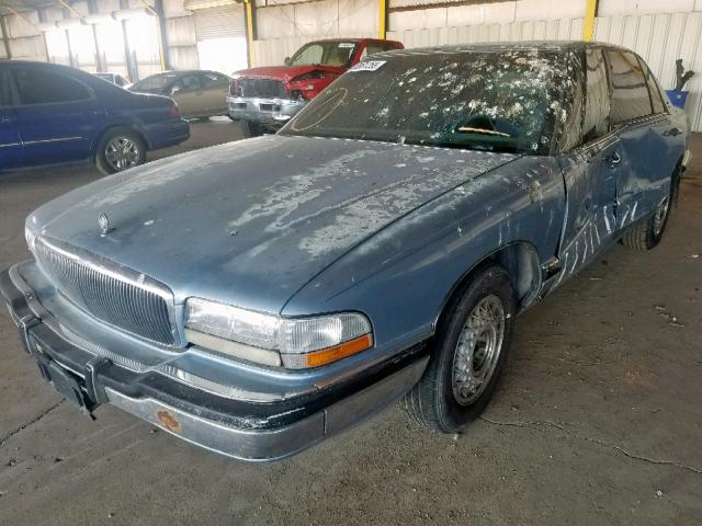 1G4CW53L0N1618060 - 1992 BUICK PARK AVENU BLUE photo 2