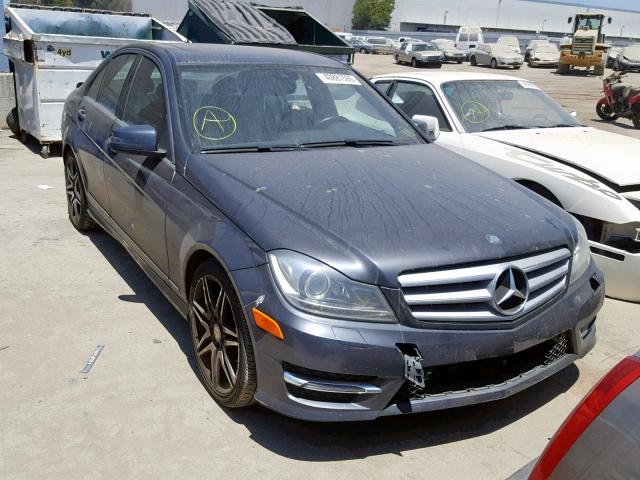 WDDGF4HB0DR284389 - 2013 MERCEDES-BENZ C 250 BLUE photo 1