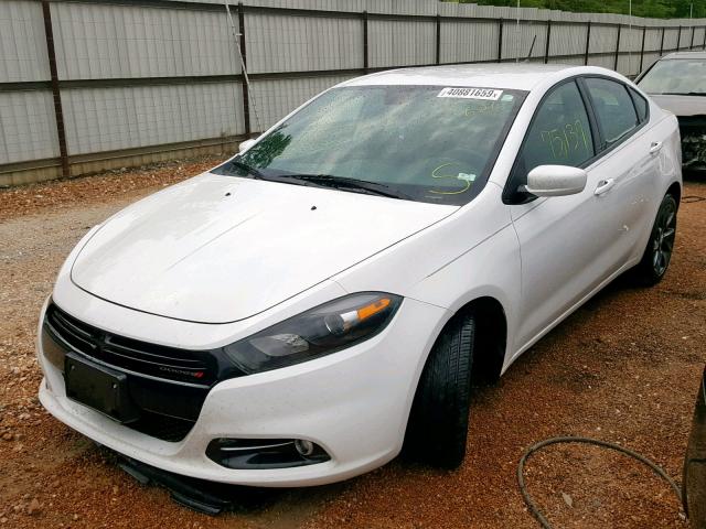 1C3CDFBB3GD644134 - 2016 DODGE DART SXT WHITE photo 2