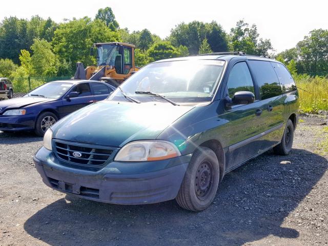 2FMZA5149YBC84575 - 2000 FORD WINDSTAR GREEN photo 2