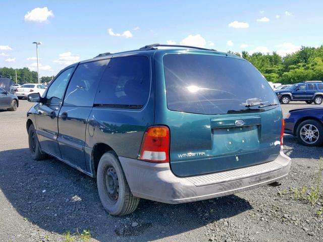 2FMZA5149YBC84575 - 2000 FORD WINDSTAR GREEN photo 3